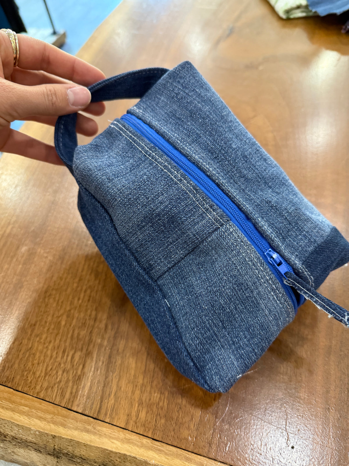 Denim Zipper Pouch #2