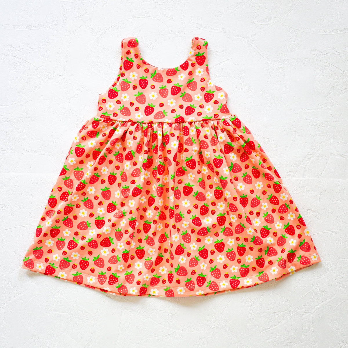 Bright Strawberry Dress - Metanoia Boutique - Peanut and Bumble