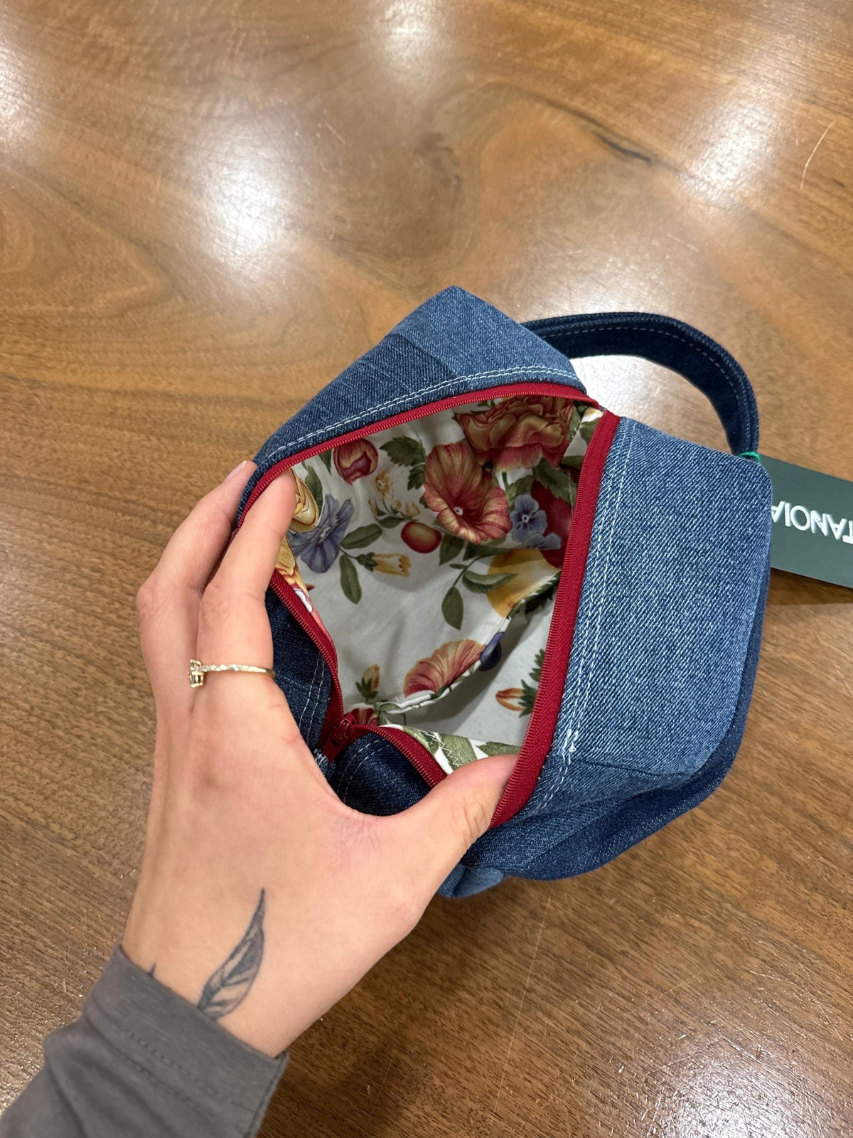 Denim Zipper Pouch 5 - Metanoia Boutique - The Denim Project