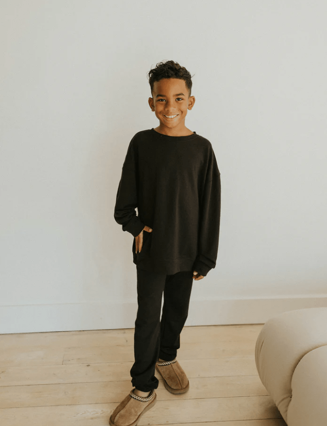 Youth Terry Relaxed Crew - Metanoia Boutique - Jax and Lennon