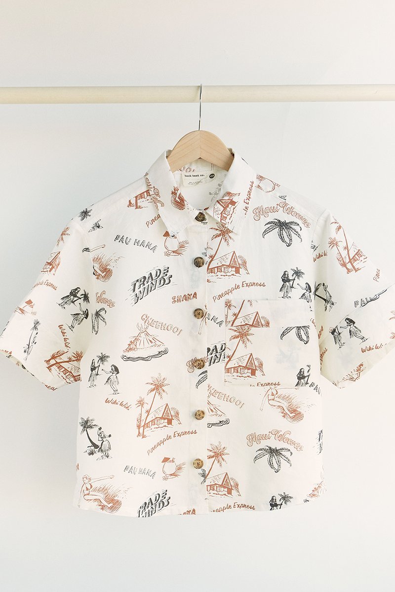 Hawaiian Pyjama Top - Metanoia Boutique - Back Beat Co.