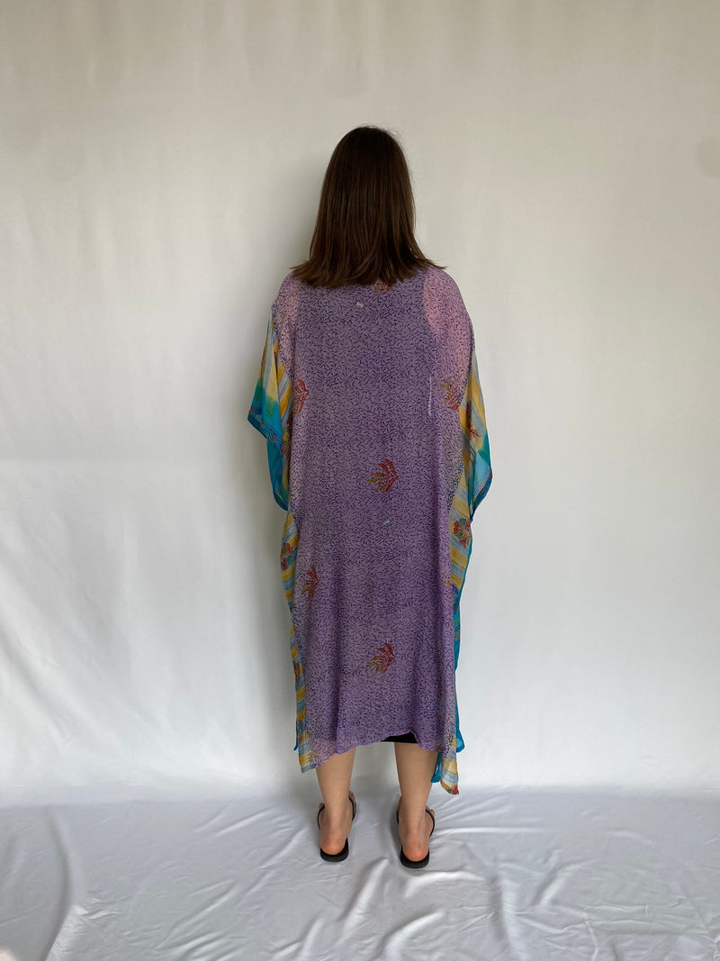 Luxe Long Silk Kimono - Metanoia Boutique - Sari Knot Sari