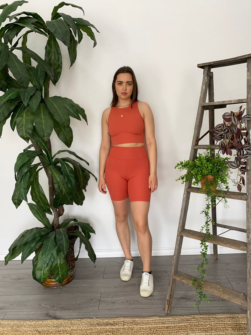 Rib High Rise Bike Short - Metanoia Boutique - Girlfriend Collective