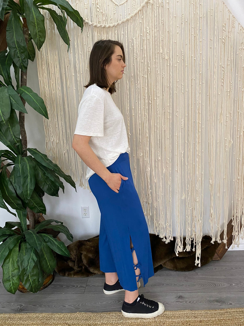 Side Tie Culottes - Metanoia Boutique - Leave Nothing But Footprints
