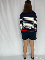 Striped Heart Sweater - Metanoia Boutique - Emproved